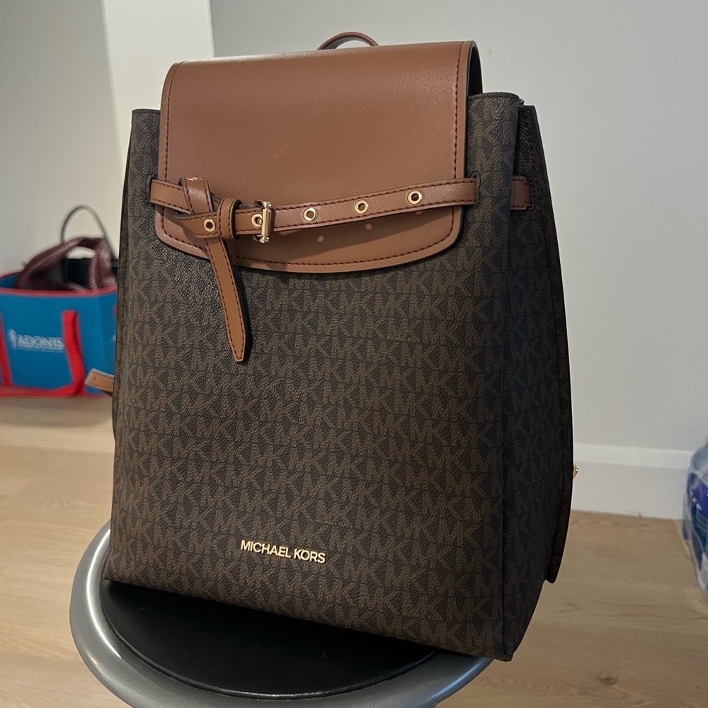 Michael Kors Dark Brown Backpack